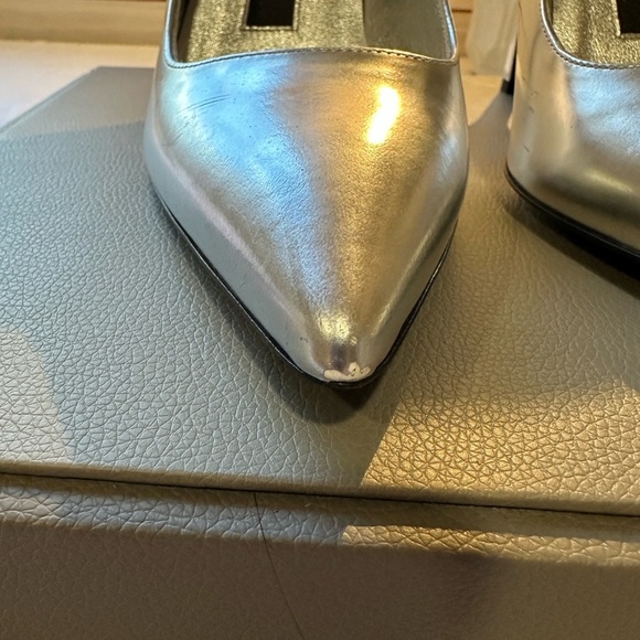 Via Spiga Silver Nikola Stiletto Heels - Picture 4 of 12